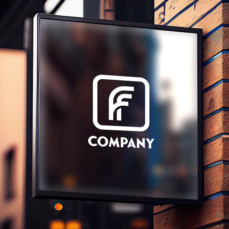 Modern F letter business logo template 01