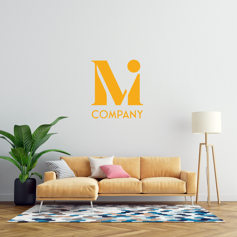 Professional MI letter logo template design (3)
